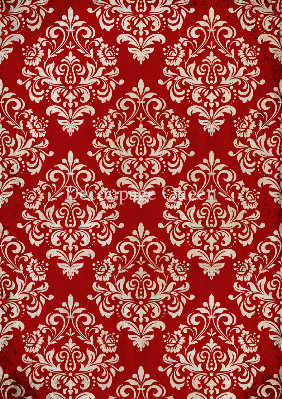 Decoupage Queen-Christmas Damask 0684