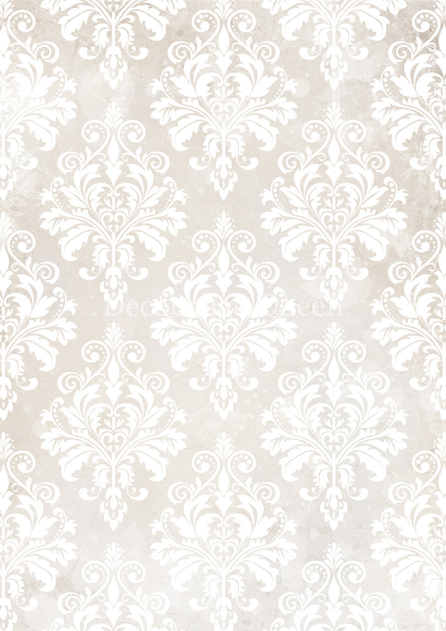 Decoupage Queen-Cream Damask 0683