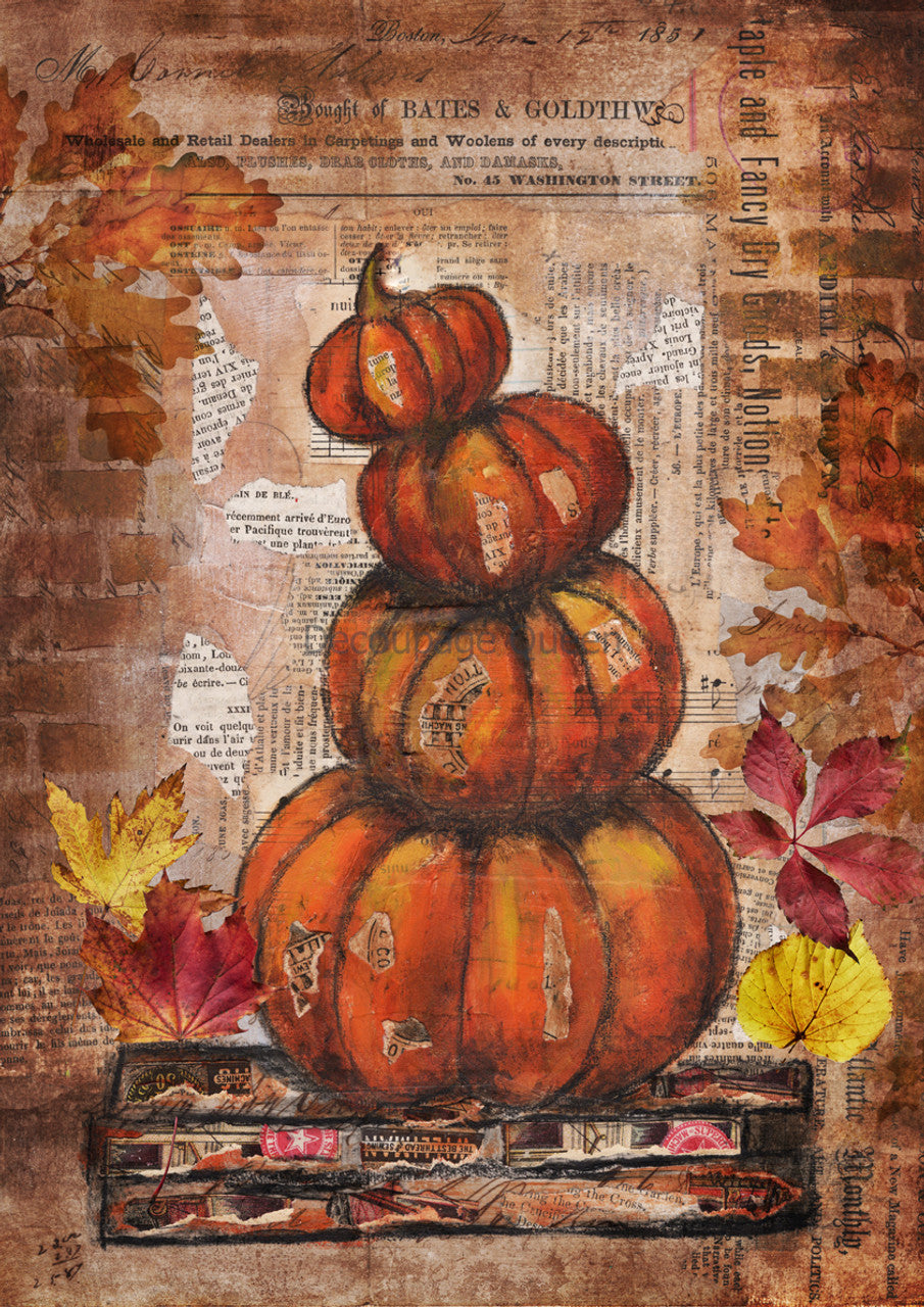 Decoupage Queen-Grunge Pumpkins 0630