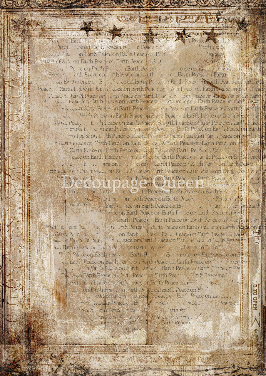 Decoupage Queen-Warm and Coy Background