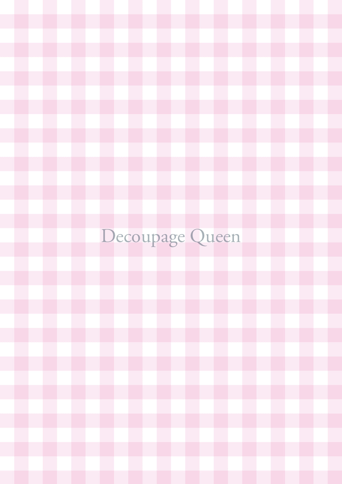 Decoupage Queen - Pink Gingham 0541