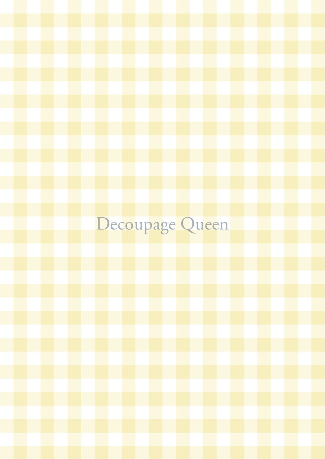 Decoupage Queen - Yellow Gingham 0544