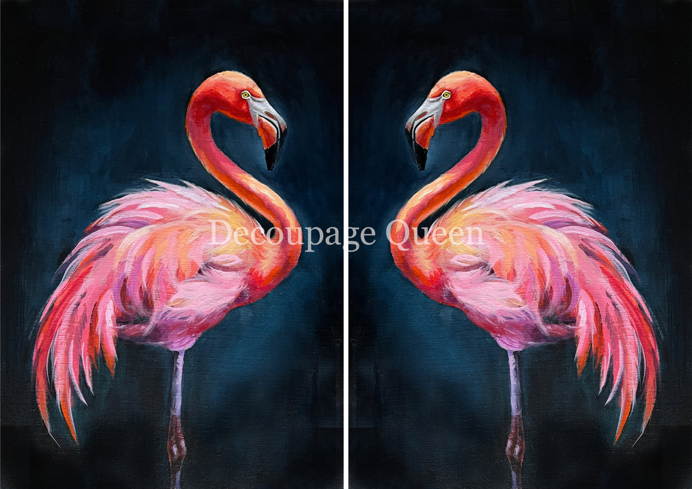 2025-Teresa Rene Art-Double Flamingo 0752