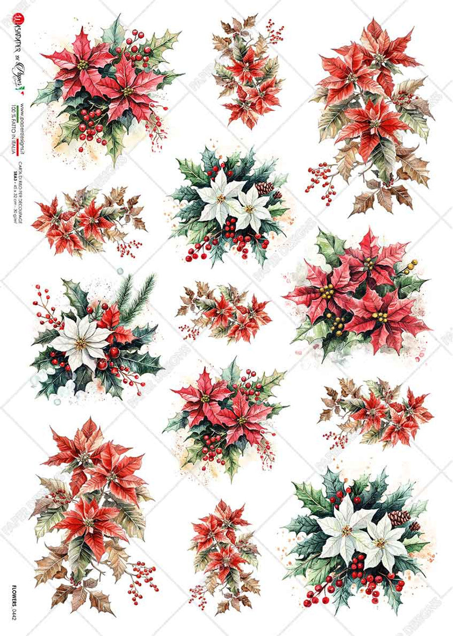 Paper Designs-Poinsettia Snippets II 0442