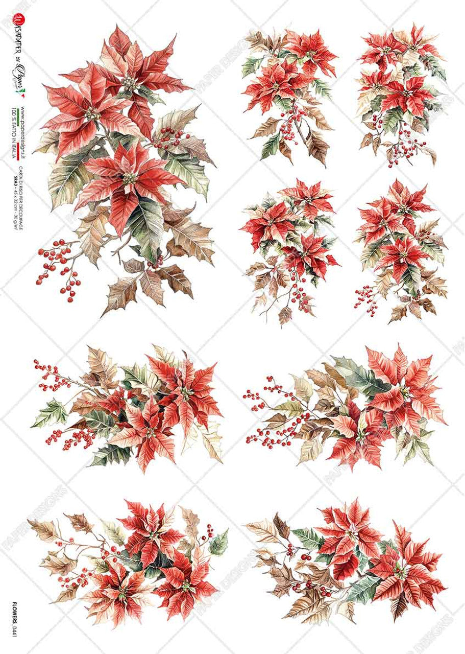 Paper Designs-Poinsettia Snippets I 0441