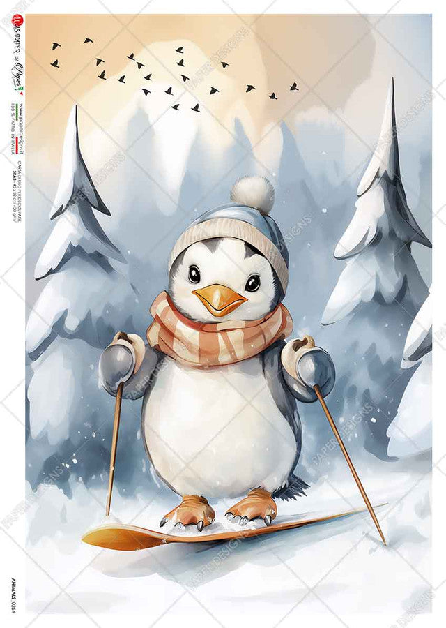 2024-Paper Designs-Snow Ski Penguin 0264