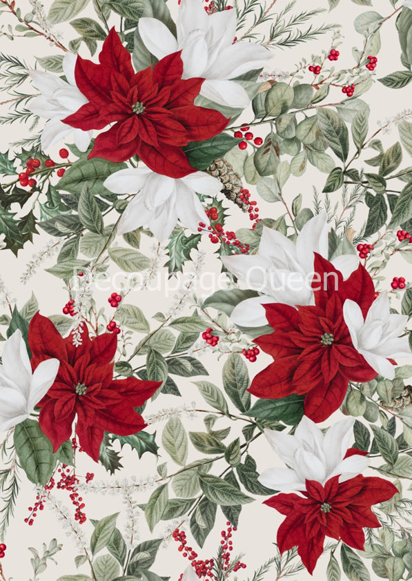 DQ-Forest Lore - Christmas Floral White-0354